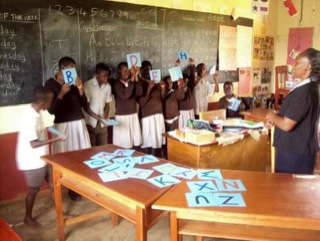 students in classroom with teacher